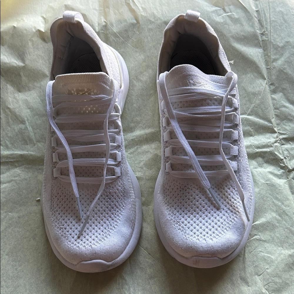 APL White Athletic Knit Sneakers